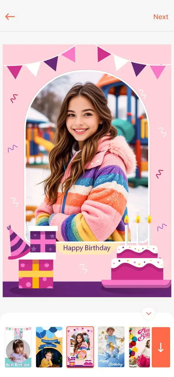 Birthday Photo Frame & Editor screenshot 3