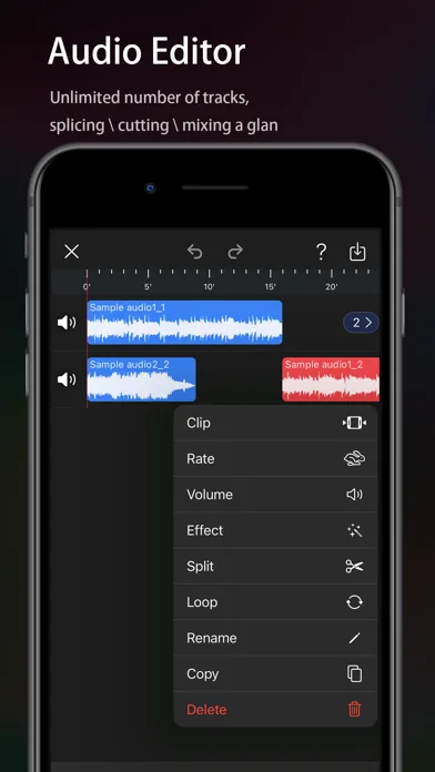 Audio Editor - Music editor screenshot 1