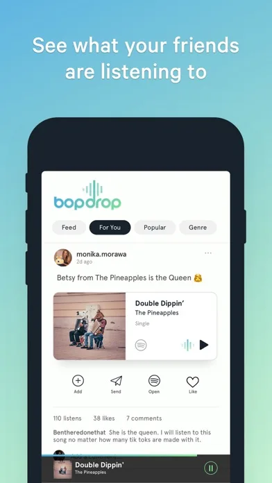bopdrop - social music screenshot 2