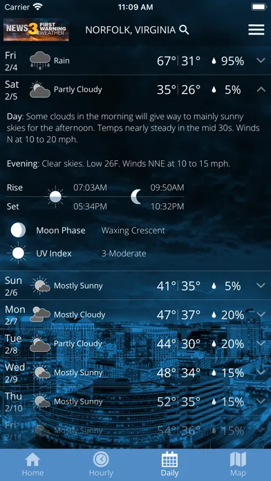 News 3's First Warning Weather screenshot 1