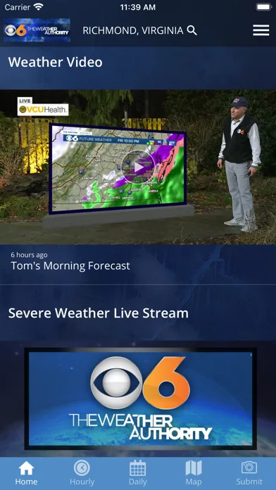 CBS 6 Richmond, Va. Weather screenshot 4