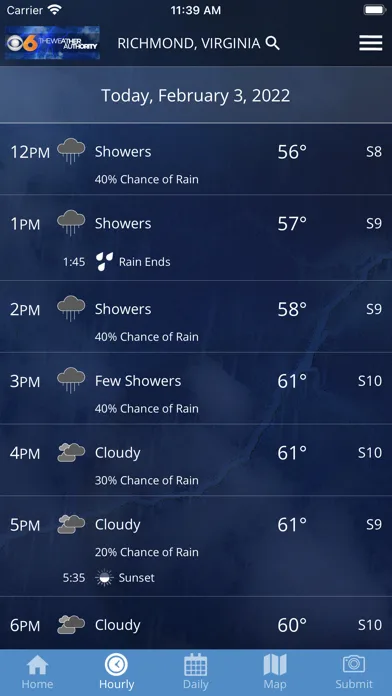 CBS 6 Richmond, Va. Weather screenshot 5