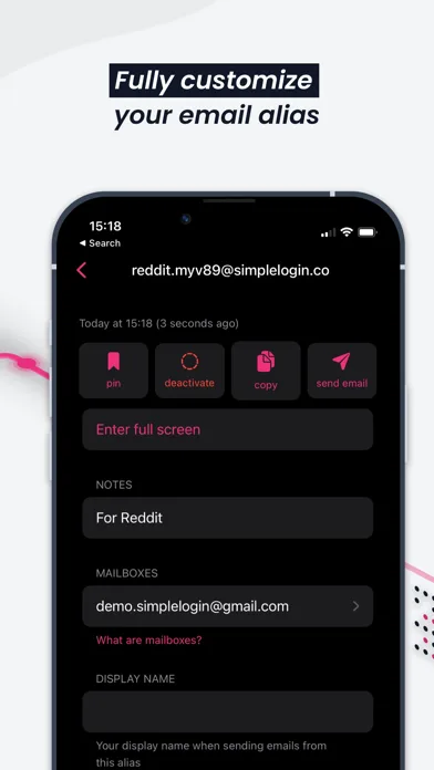 SimpleLogin - Email alias screenshot 3