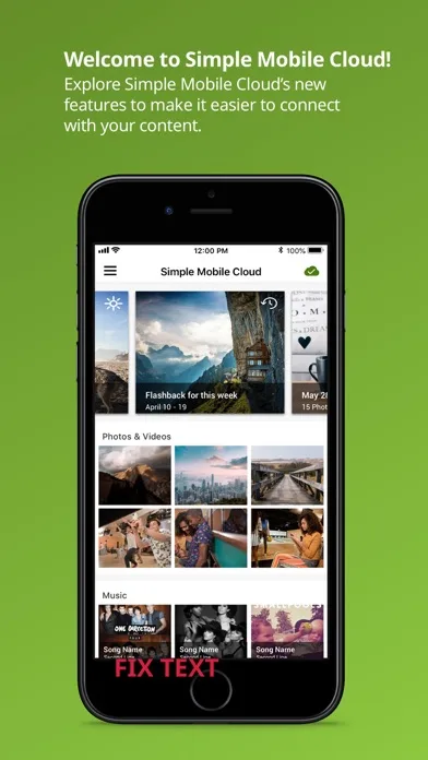 Simple Mobile Cloud screenshot 1