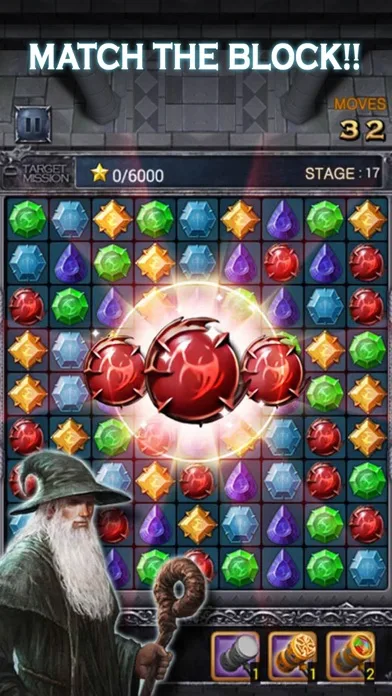 Jewels Dragon Quest - Match 3 screenshot 1