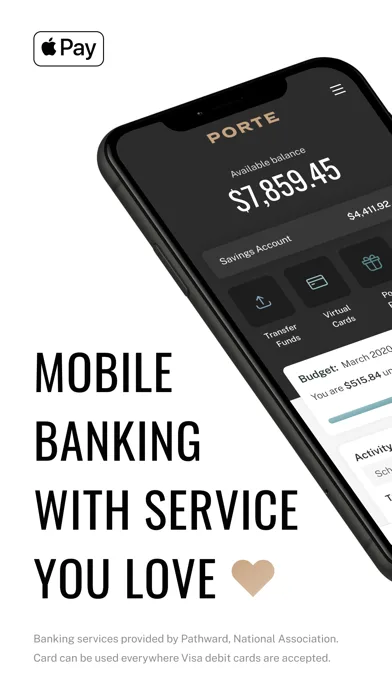 Porte: Mobile Banking screenshot 1