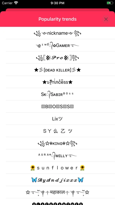Fancy Text Symbols screenshot 2