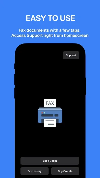 EaseFax: pay per use, send fax screenshot 3