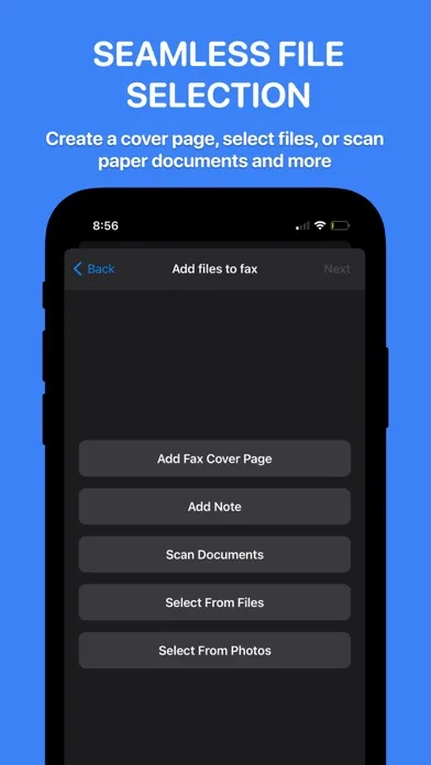 EaseFax: pay per use, send fax screenshot 5