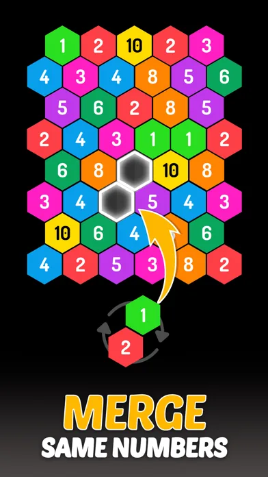 Merge Hexa™ Number Puzzle Game screenshot 1