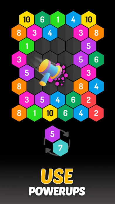 Merge Hexa™ Number Puzzle Game screenshot 5