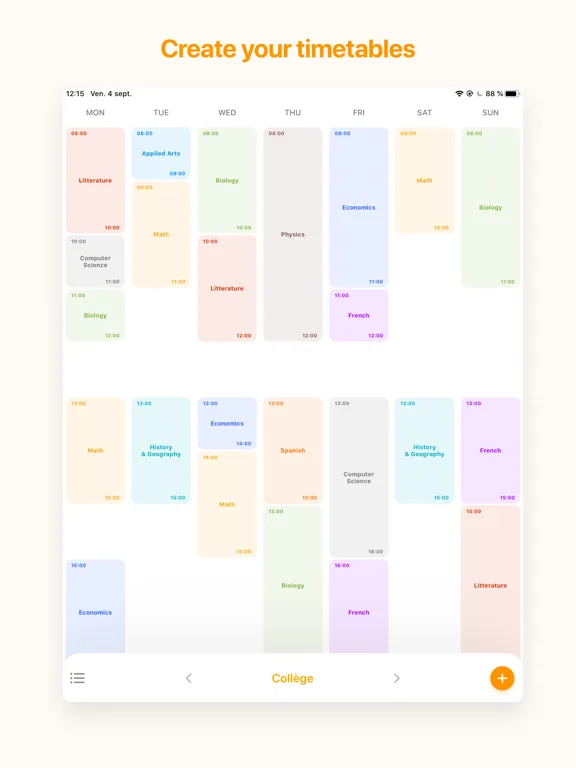 My Timetable - Quick & Simple screenshot 5