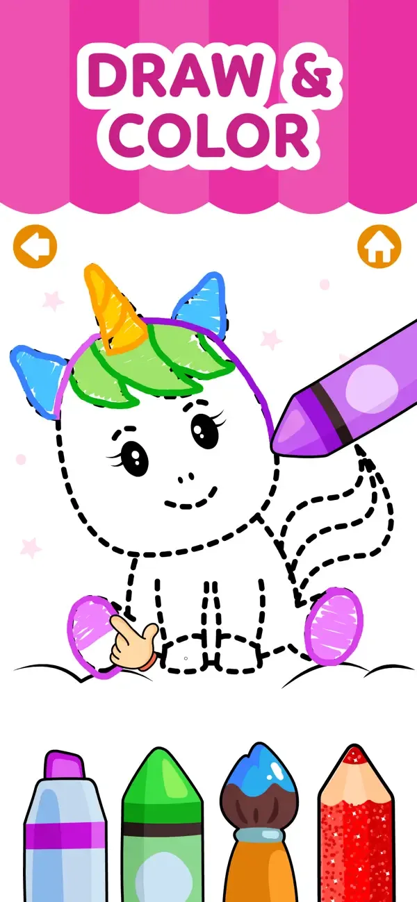 My Unicorn Coloring Club Games screenshot 2