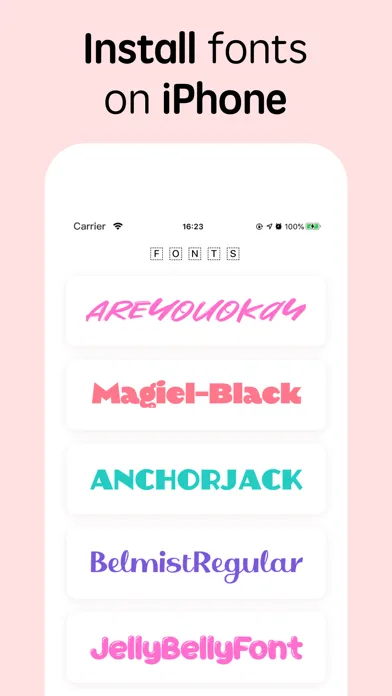 Fonts for iPhones screenshot 2