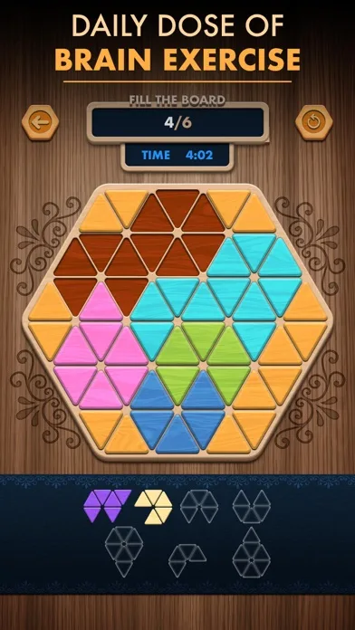 Woody Poly Block Hexa Triangle screenshot 2