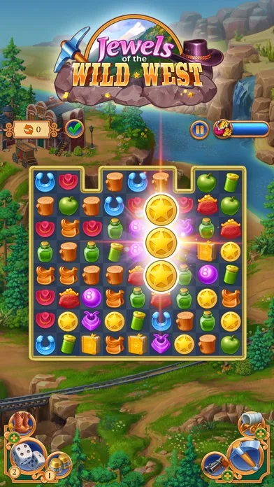 Jewels of the Wild West: Match screenshot 1