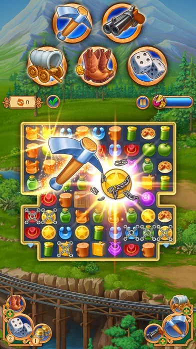Jewels of the Wild West: Match screenshot 3