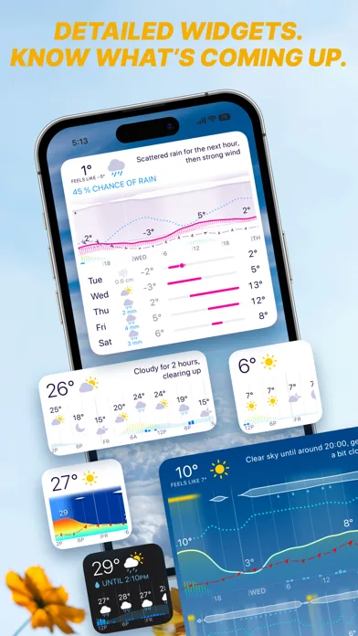 Weathergraph weather widget screenshot 2