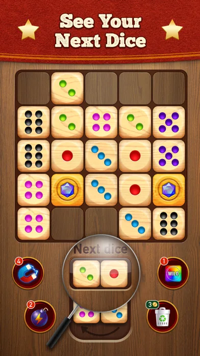 Woody Dice Merge Puzzle screenshot 2