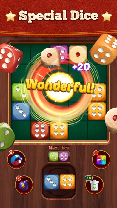 Woody Dice Merge Puzzle screenshot 3