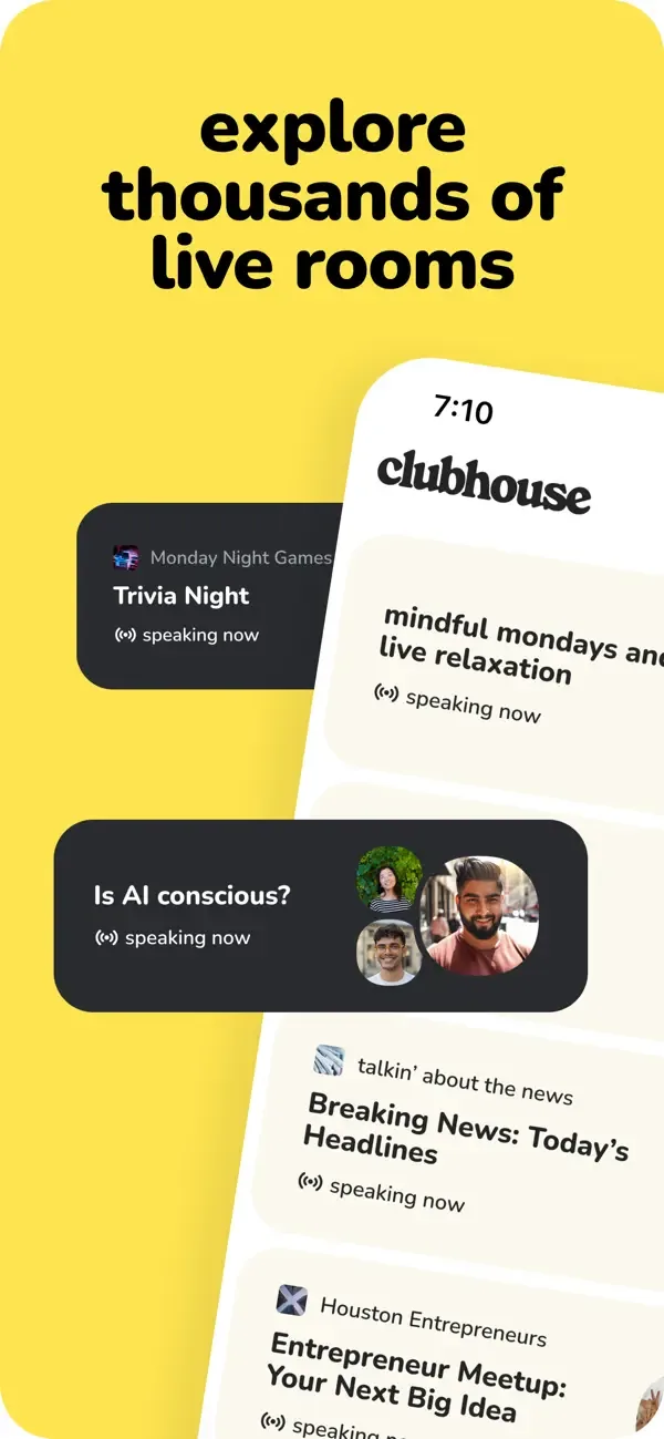 Clubhouse screenshot 1