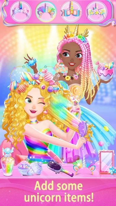 Unicorn Fantasy Hair Salon screenshot 2
