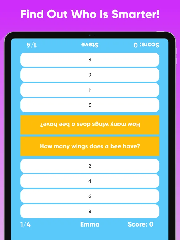 2 Player Quiz Multiplayer Game screenshot 5