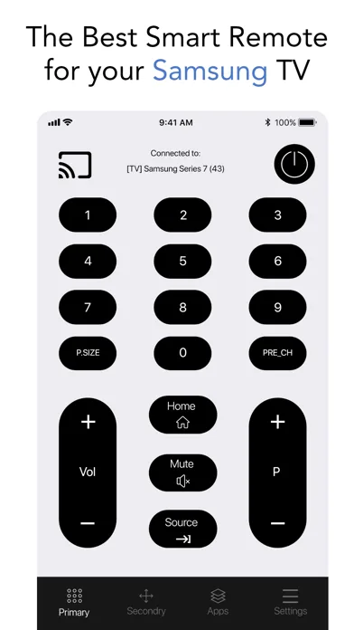 TV Remote for Samsung - Cast screenshot 1