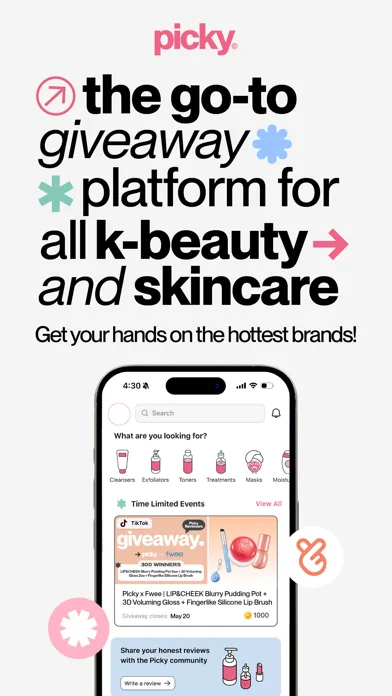 Picky: K-Beauty, Create & Earn screenshot 1
