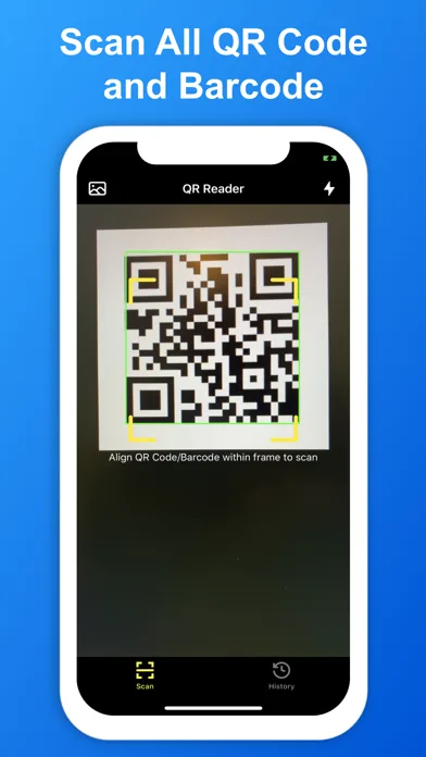 SkyBlueScan: QR Code Scanner screenshot 1