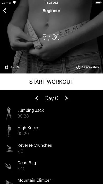 Six Pack Abs in 30 Days. screenshot 1