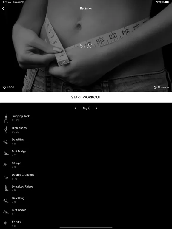 Six Pack Abs in 30 Days. screenshot 5