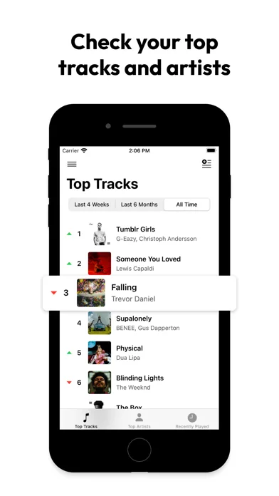 Statiks: Spotify Stats Tracker screenshot 1