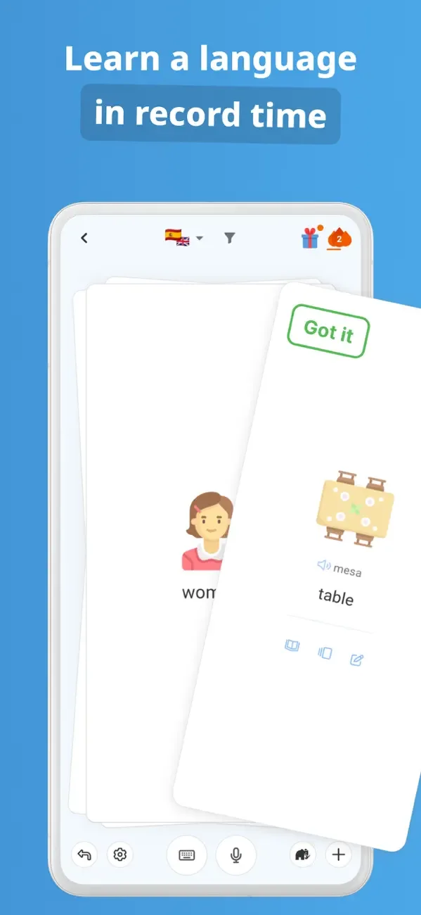DuoCards: Language Learning screenshot 1