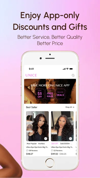 UNice: Wigs & Hair Bundles screenshot 4