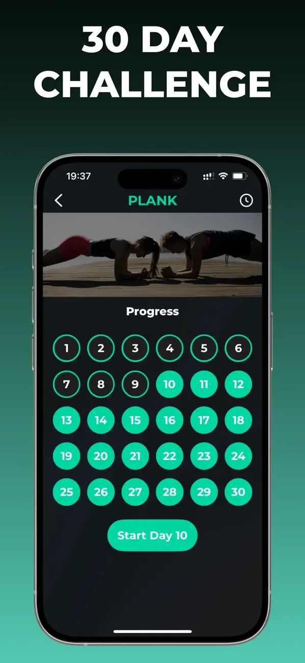 Plank Workout 30 day challenge screenshot 2
