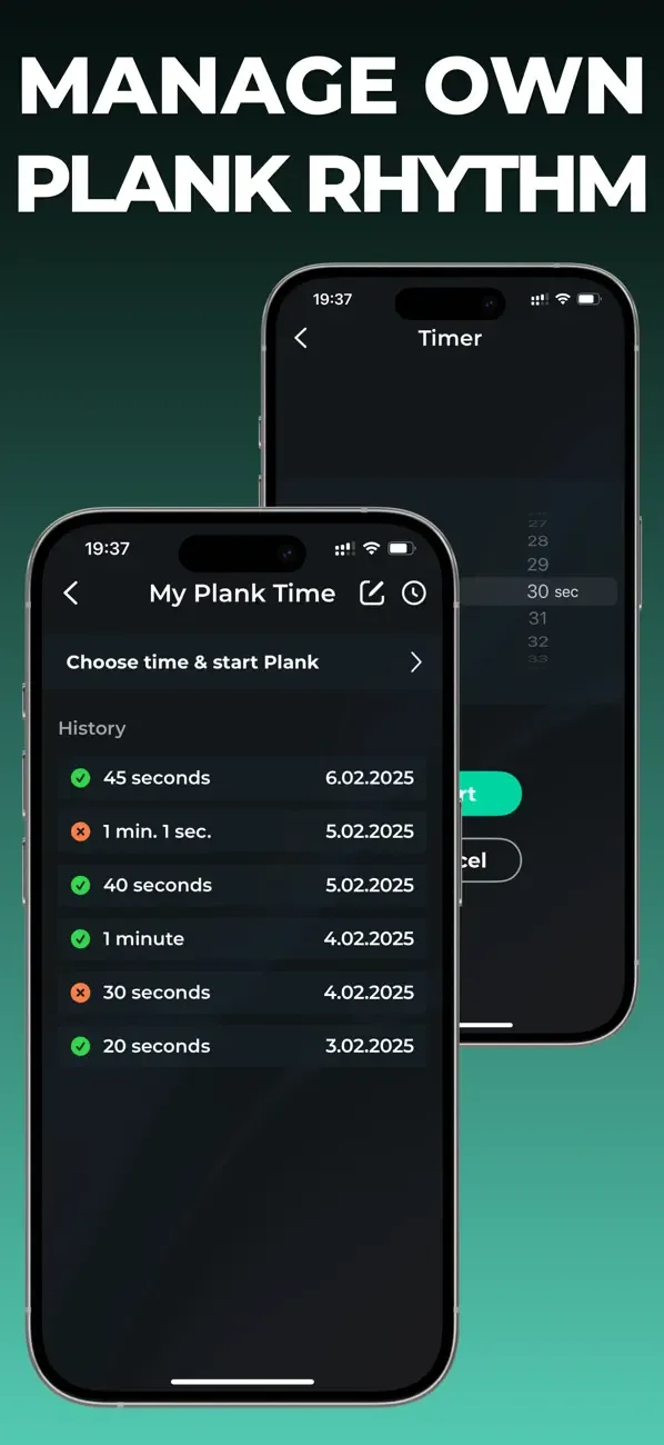 Plank Workout 30 day challenge screenshot 3
