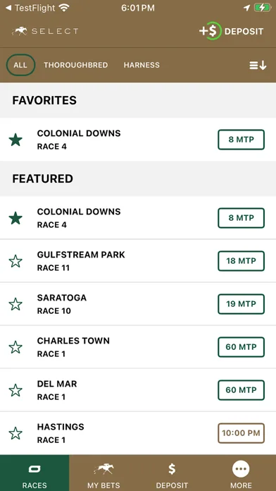 Keeneland Select Wagering screenshot 1