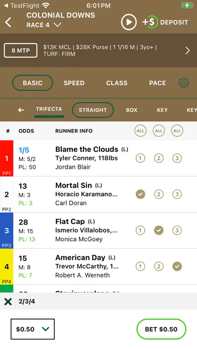 Keeneland Select Wagering screenshot 3