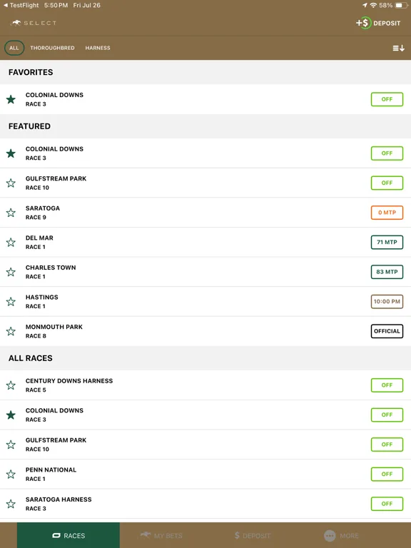 Keeneland Select Wagering screenshot 5