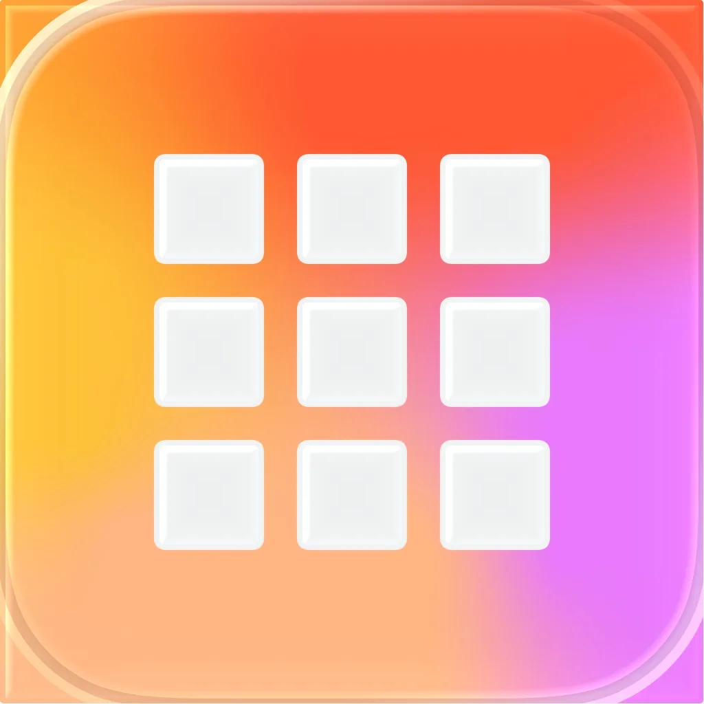 Grid layout for Instagram feed