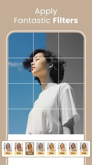 Grid layout for Instagram feed screenshot 2