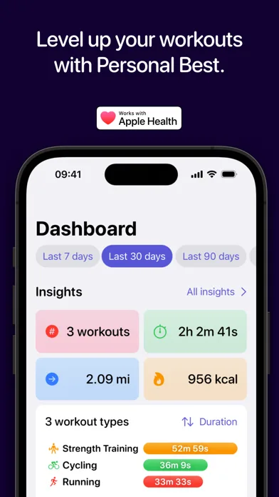 Workout Stats – Personal Best screenshot 1
