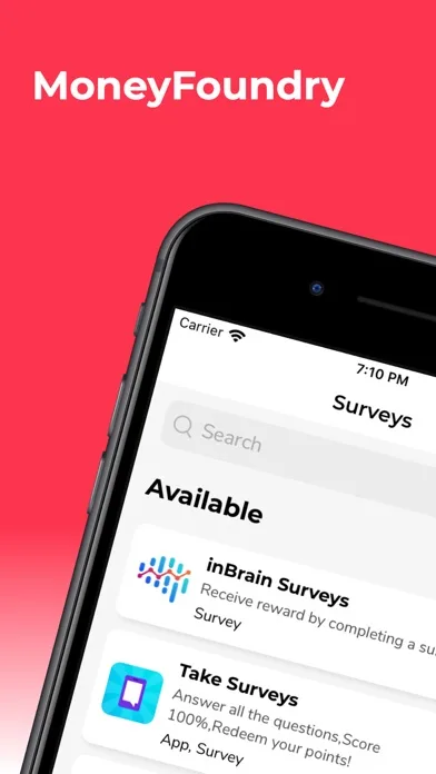 MoneyFoundry Surveys screenshot 1