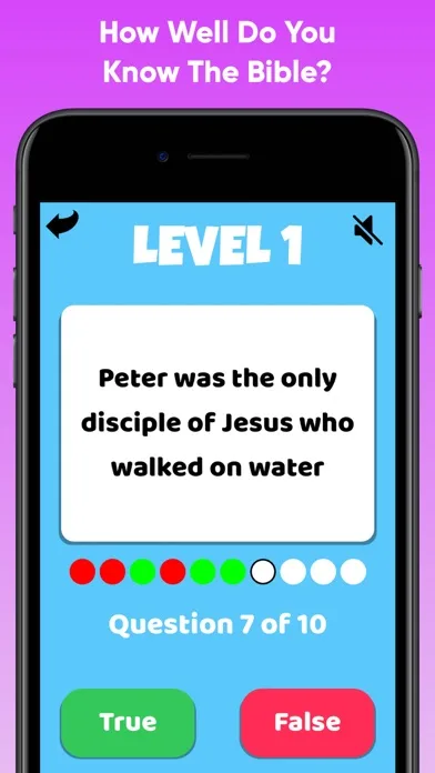 Bible Quiz - True Or False? screenshot 1