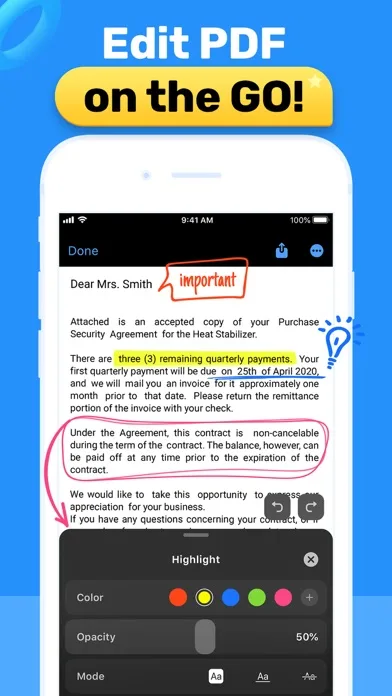 PDF Hero - PDF Editor & Reader screenshot 1