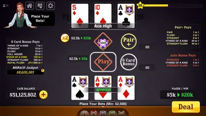 Triple Card Poker Casino screenshot 5