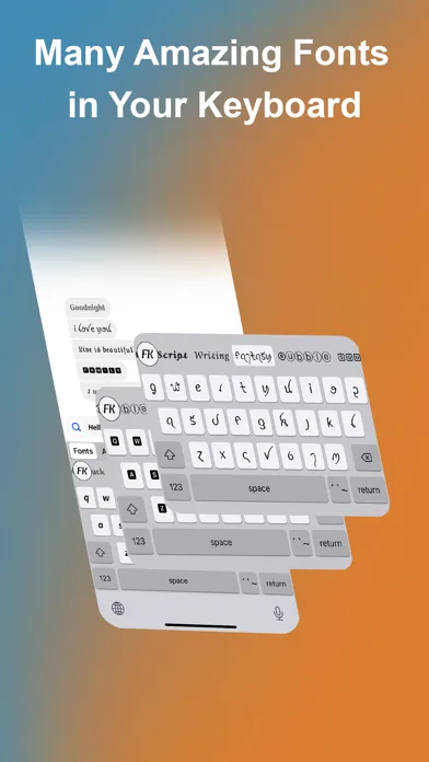 Font Keyboard - Cool Fonts screenshot 1