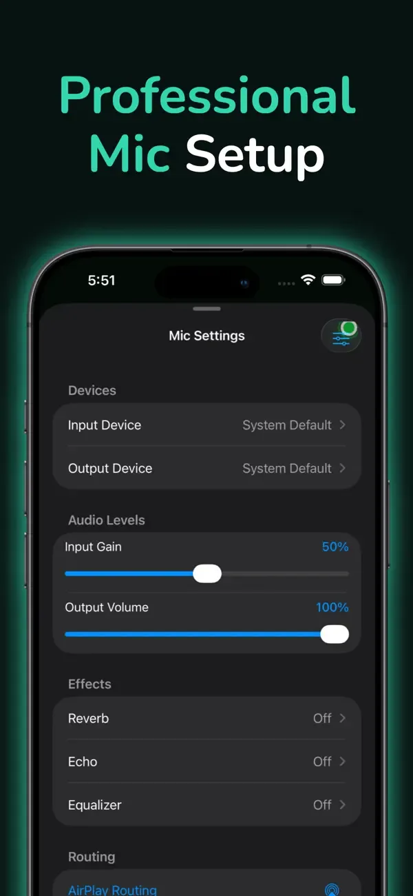 Mic to Speaker - Virtual Mic screenshot 2