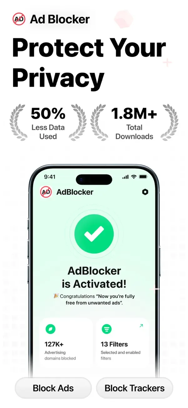 AdBlocker: AdBlock for Safari screenshot 1